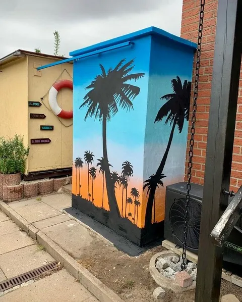 Graffiti von Graugegner aus Menden: Urlaubsgefühl auf einer Wand