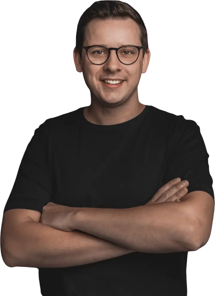 Porträt von Brian Ossowski, Webdesigner in Menden für das Graugegner-Projekt